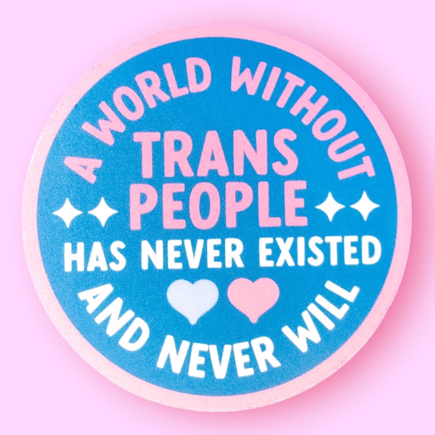 A World Without Trans People Sticker