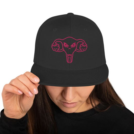 Angry Uterus Snapback Hat