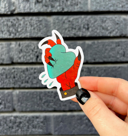 Traditional Devil Hand Sticker