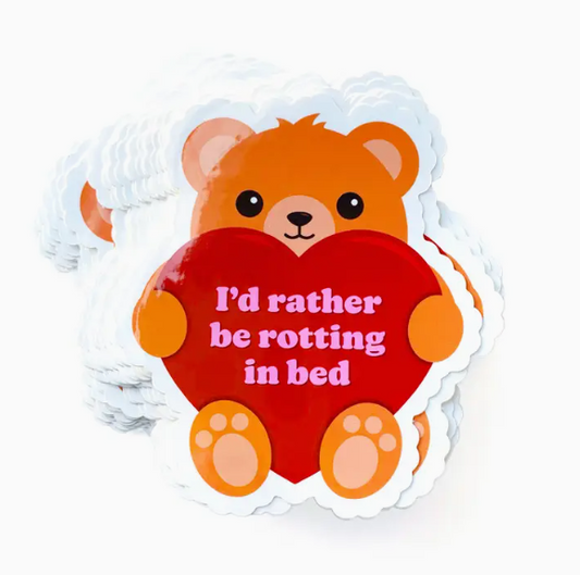 Rotting in Bed Sticker