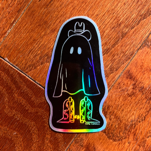 Cowboy Ghost Sticker