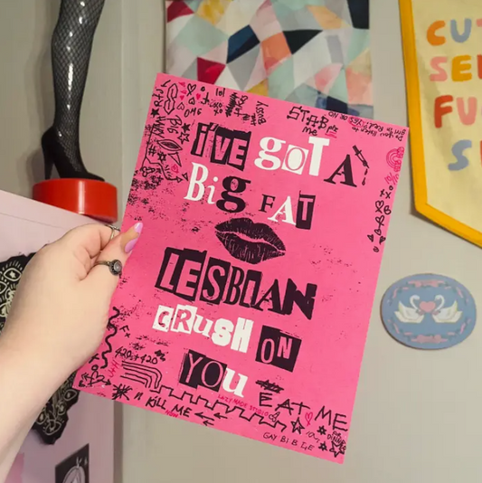 Lesbian Crush 8 X 10 Art Print