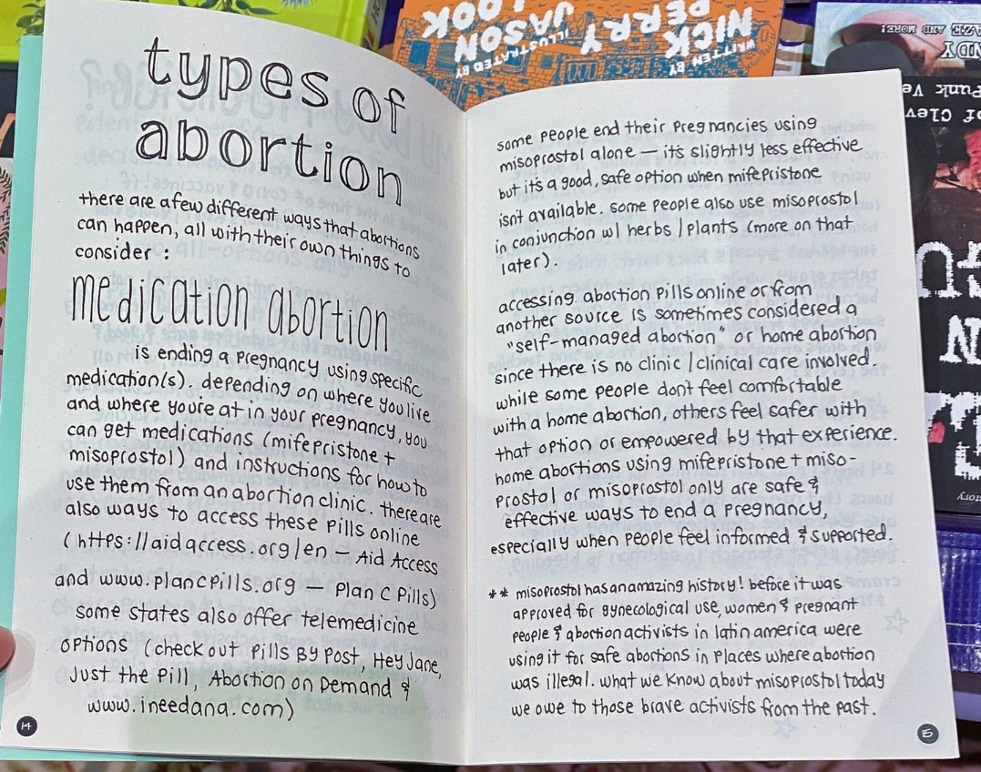 I Deserve Good Things: Guide To Abortion Support (Zine)