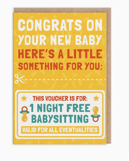 New Baby Voucher Card