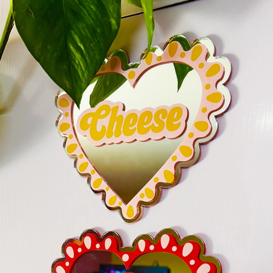 I Heart Cheese Mirror