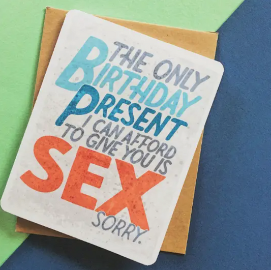 Birthday Sex Card