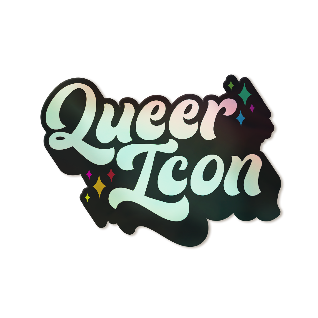 Queer Icon Holographic Vinyl Pride Sticker