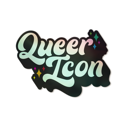 Queer Icon Holographic Vinyl Pride Sticker