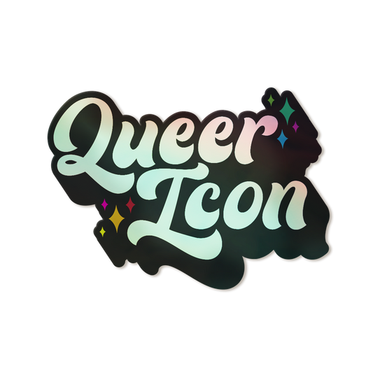 Queer Icon Holographic Vinyl Pride Sticker