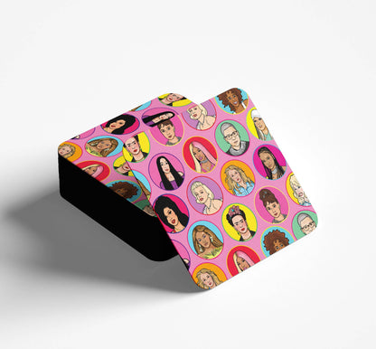 Iconic Woman Square Coaster