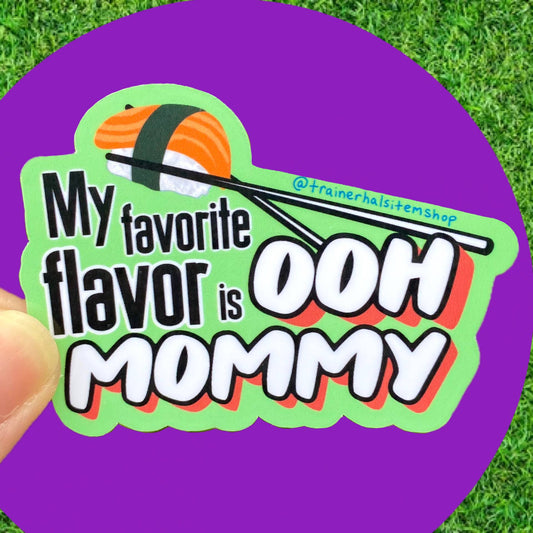 Umami Pun Sushi Sticker Valentines Humor Sexy Mommy Decal