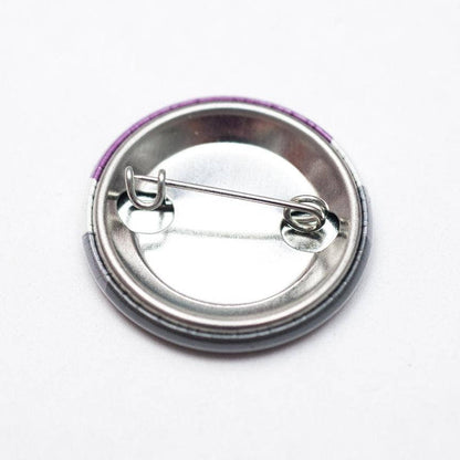 Asexual pride flag LGBTQ+ pin / button
