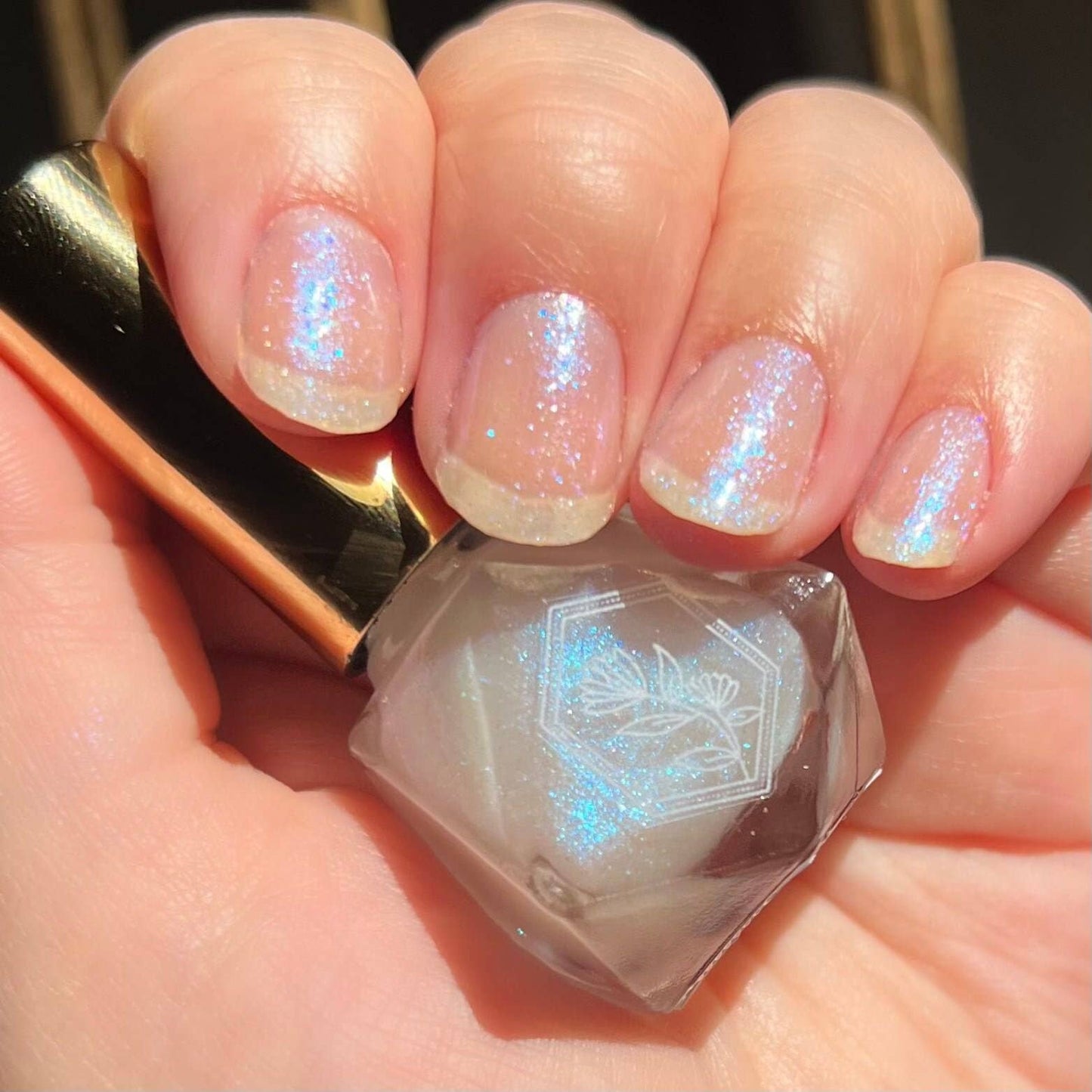 Mystic Nebula - Vibrant Blue Glitter Topper - Nail Polish