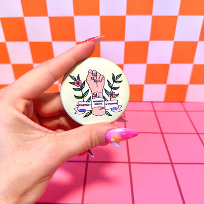 Rights & Wrongs Pin Pinback Button