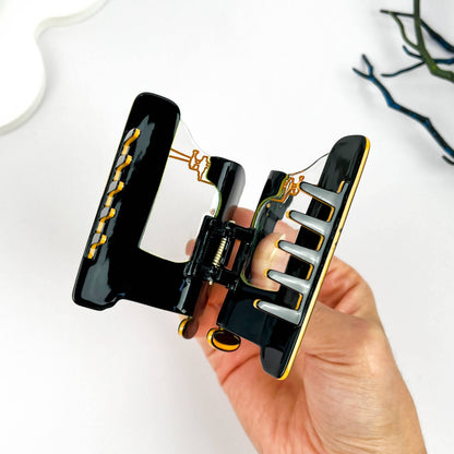 Creative Vintage Sewing Machine Acetate Hair Claw Clip