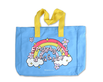 Emotional Baggage Tote Bag With Laptop And Bottle Pocket