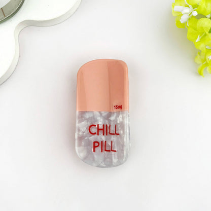 Pill Hair Claw Clip