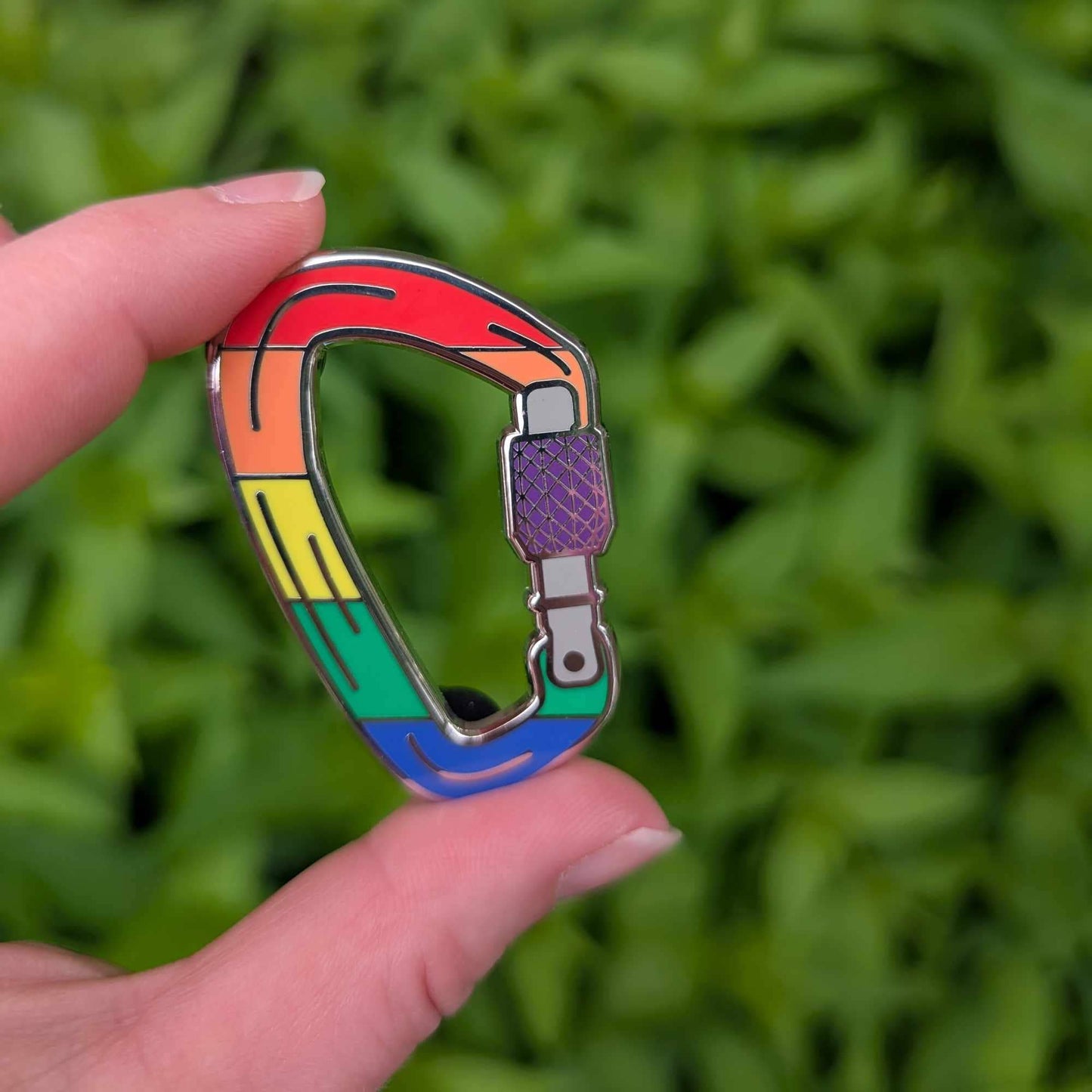 Queer Carabiner hard enamel pin