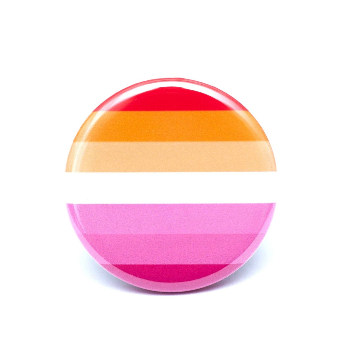 Lesbian pride flag LGBTQ+ pin / button