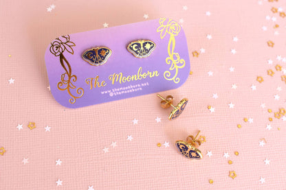 Whimsical Moths Earrings