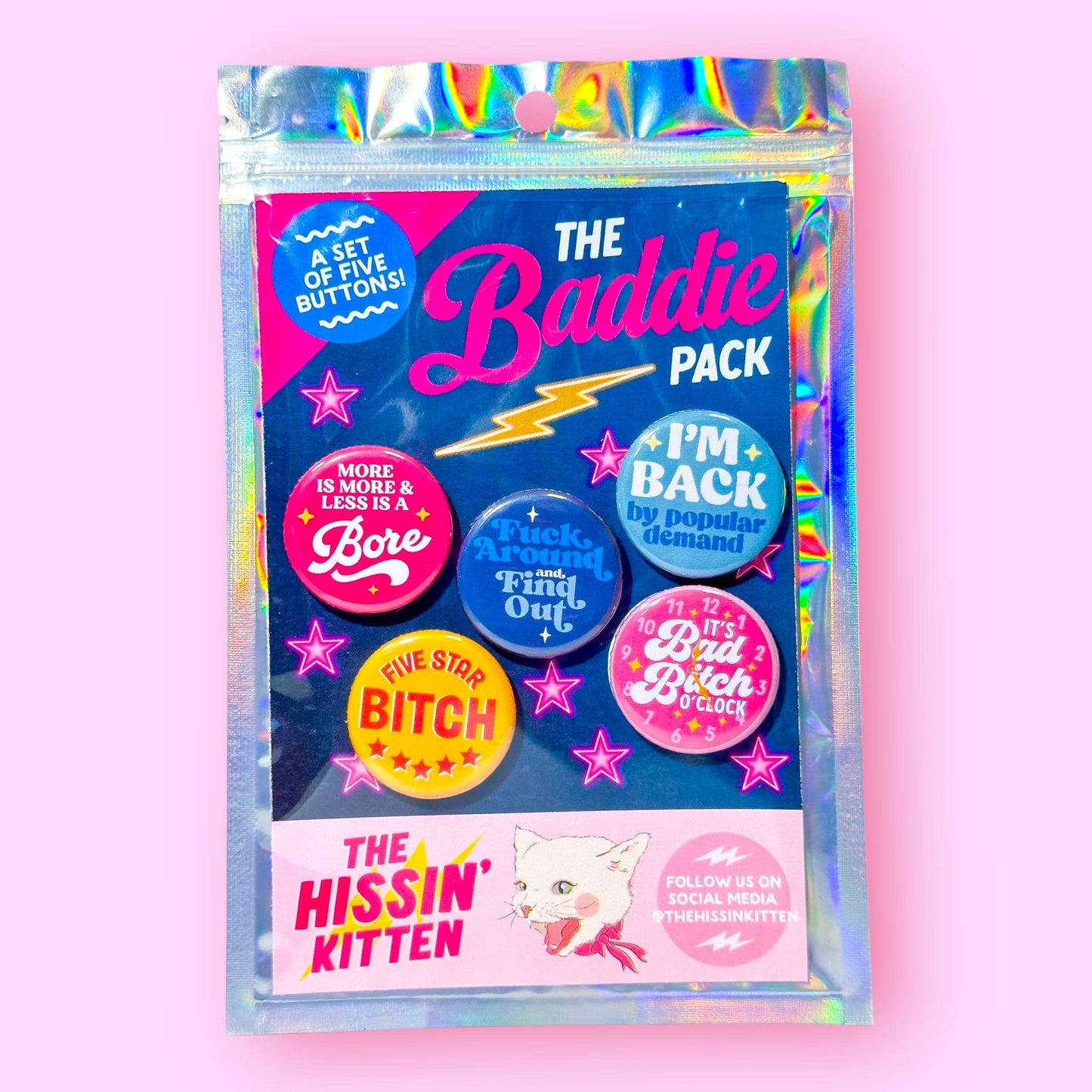 The Baddie Button Pack