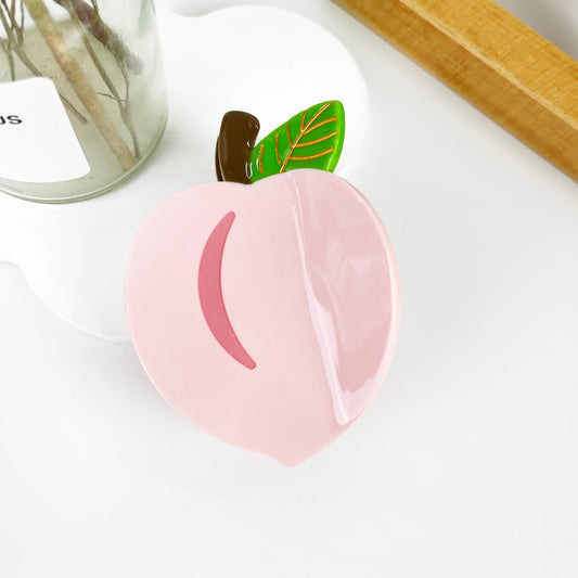 Peach Fruit  Hair Clip
