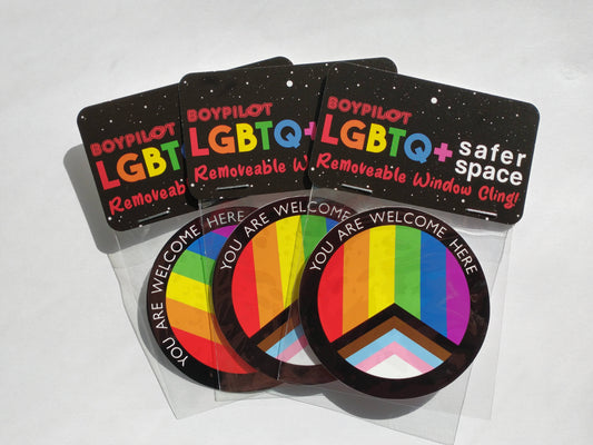 LGBTQ+ Safer Space Window Cling