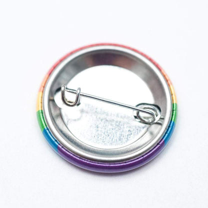 Rainbow pride flag LGBTQ+ pin / button