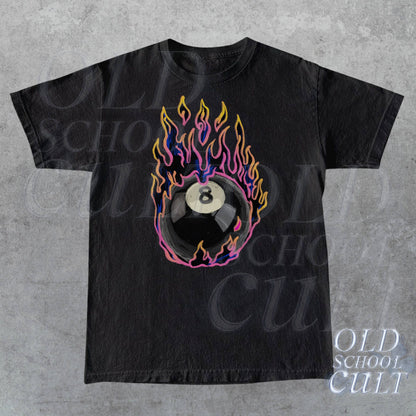 Vintage 8 Ball Shirt, Retro Billiards Tee, Magic Eight Ball