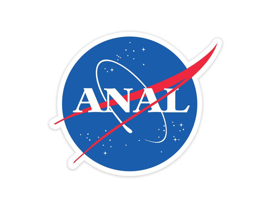 Just a Normal NASA Logo 3" x 3" - Funny Adult Sticker