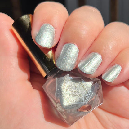 Meteorite - Mirror Silver Glowing Star- Nail Polish
