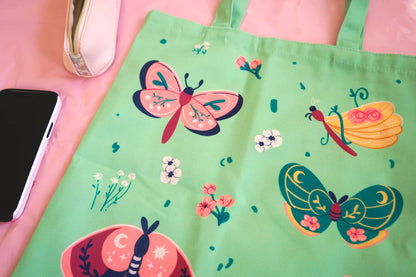 Moths & Wildflowers Tote Bag
