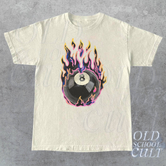 Vintage 8 Ball Shirt, Retro Billiards Tee, Magic Eight Ball