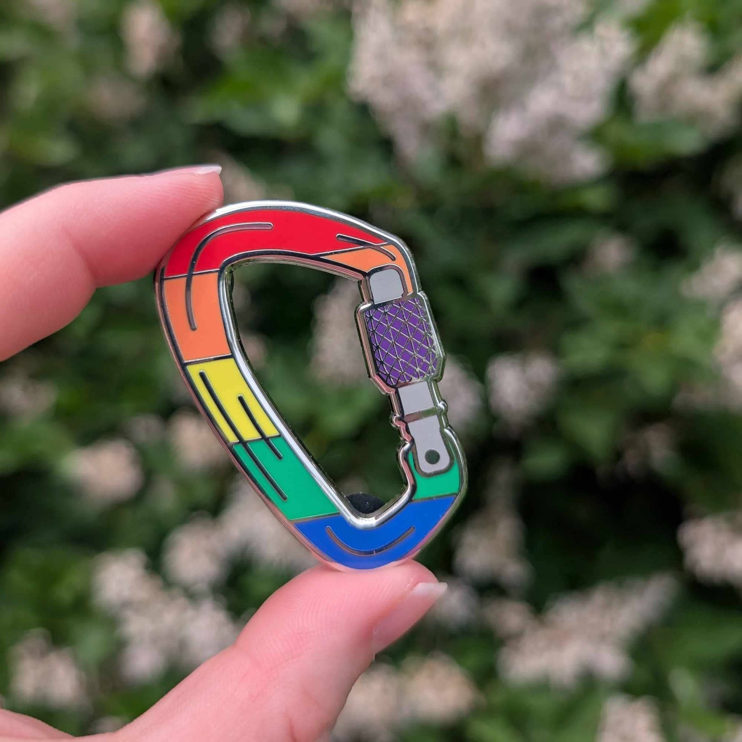 Queer Carabiner hard enamel pin