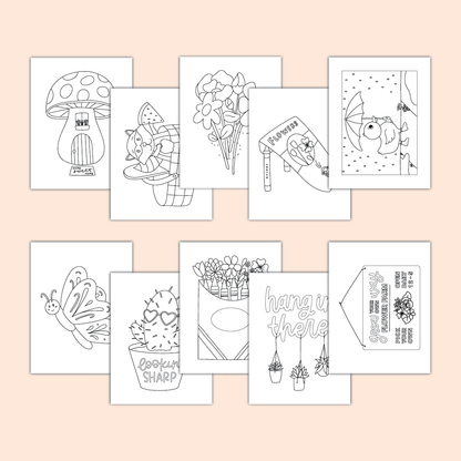 In The Garden Coloring Book | Simple Adult Coloring Books