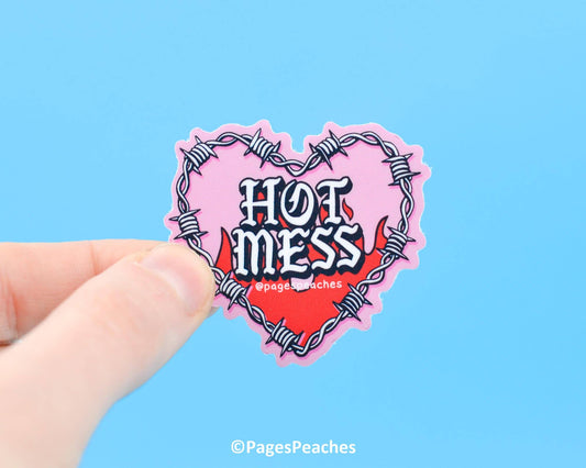 "Large" Hot Mess Sticker