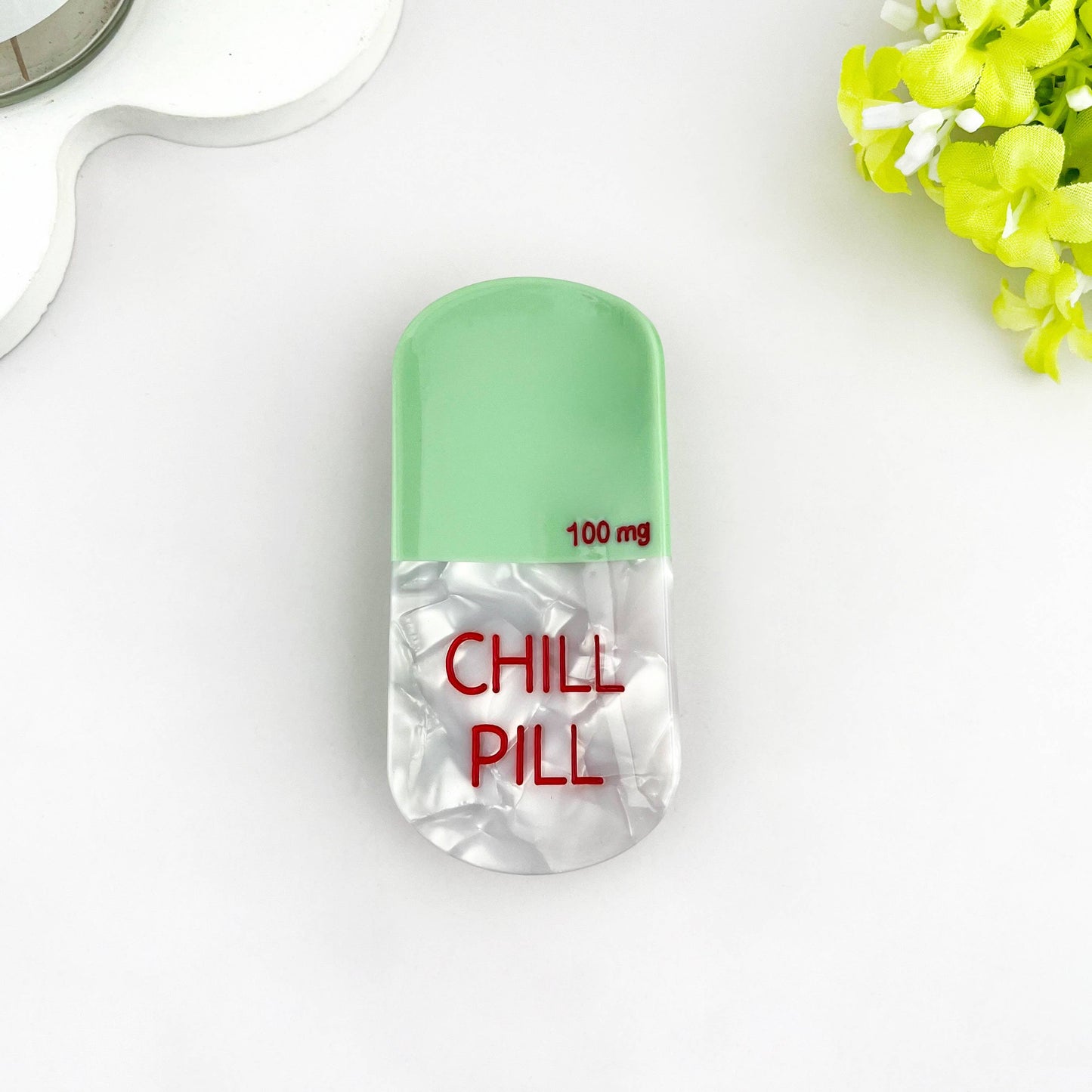 Pill Hair Claw Clip