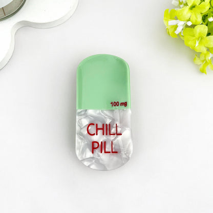 Pill Hair Claw Clip