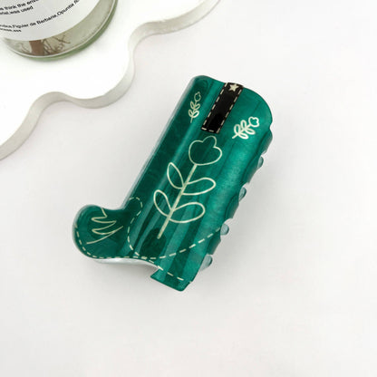 Cowboy Boots Acrylic Hair Claw Clip