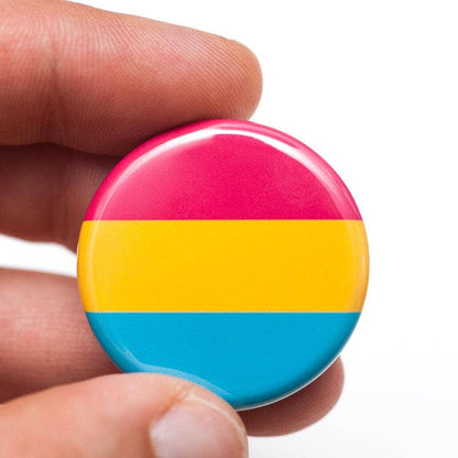 Pansexual pride flag LGBTQ+ pin / button