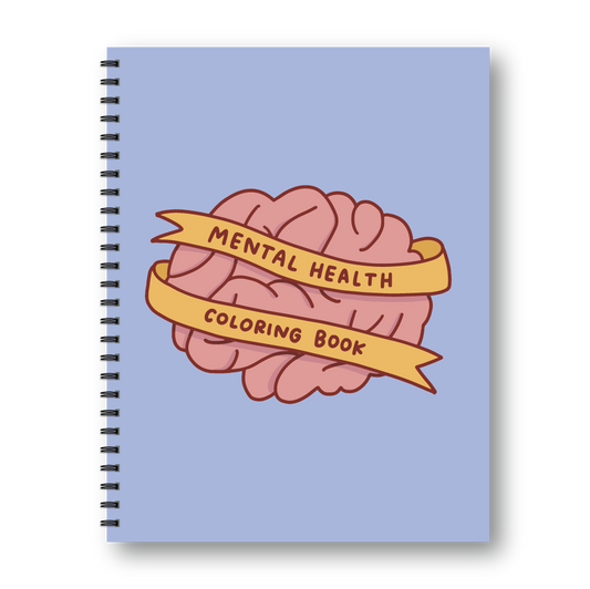 Mental Health Coloring Book | Simple Adult Coloring Book