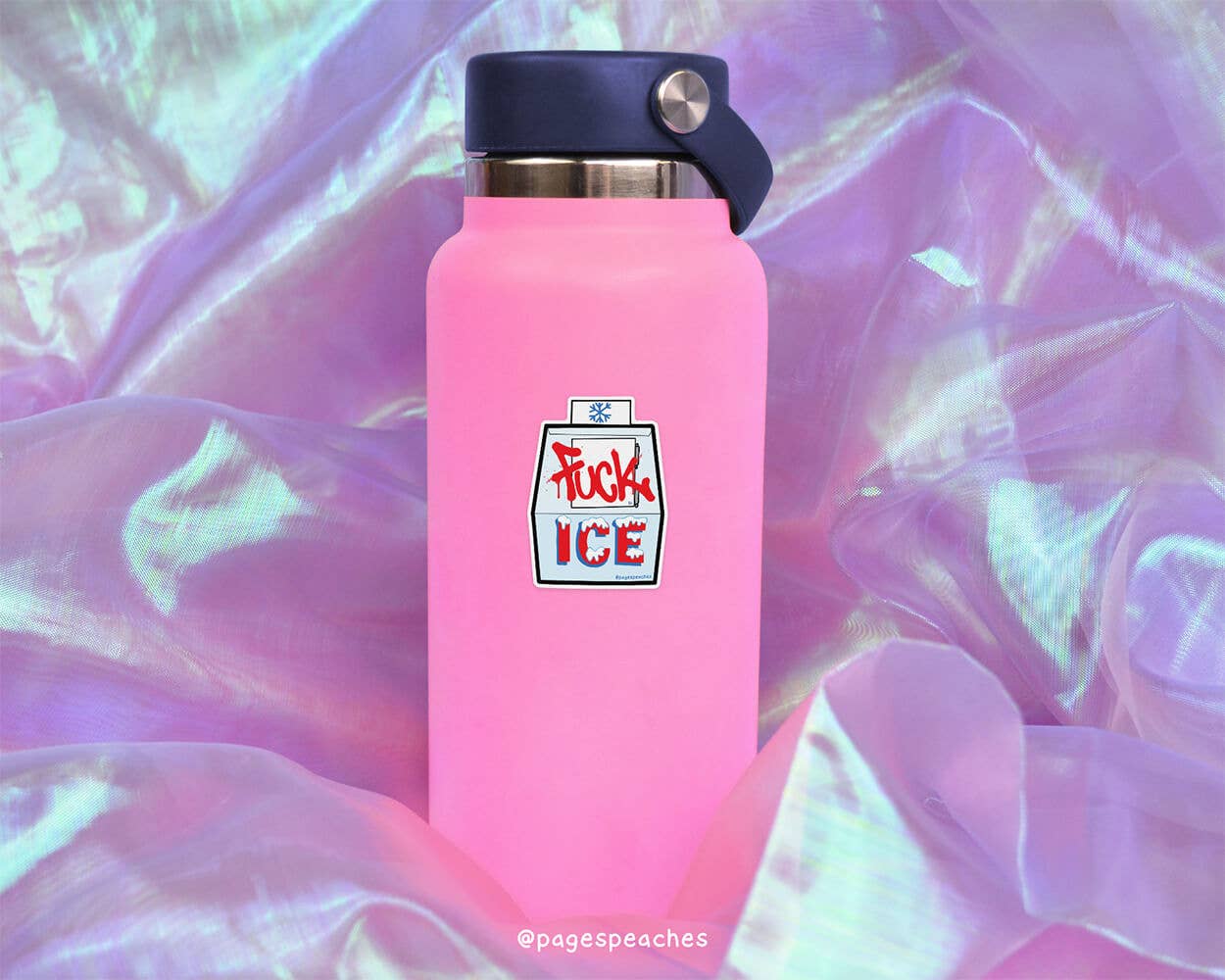 Fuck ICE Waterproof Vinyl Sticker for Water Bottles