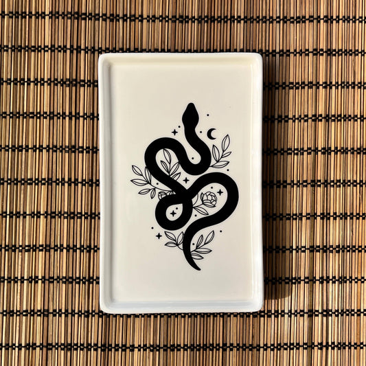 Ceramic tray "Snake"