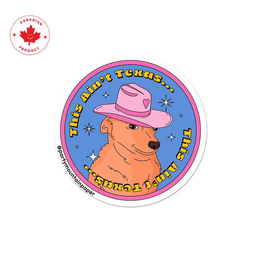 Texas Pup Sticker | Last Chance