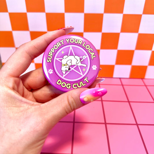 Dog Cult Pin Pinback Button
