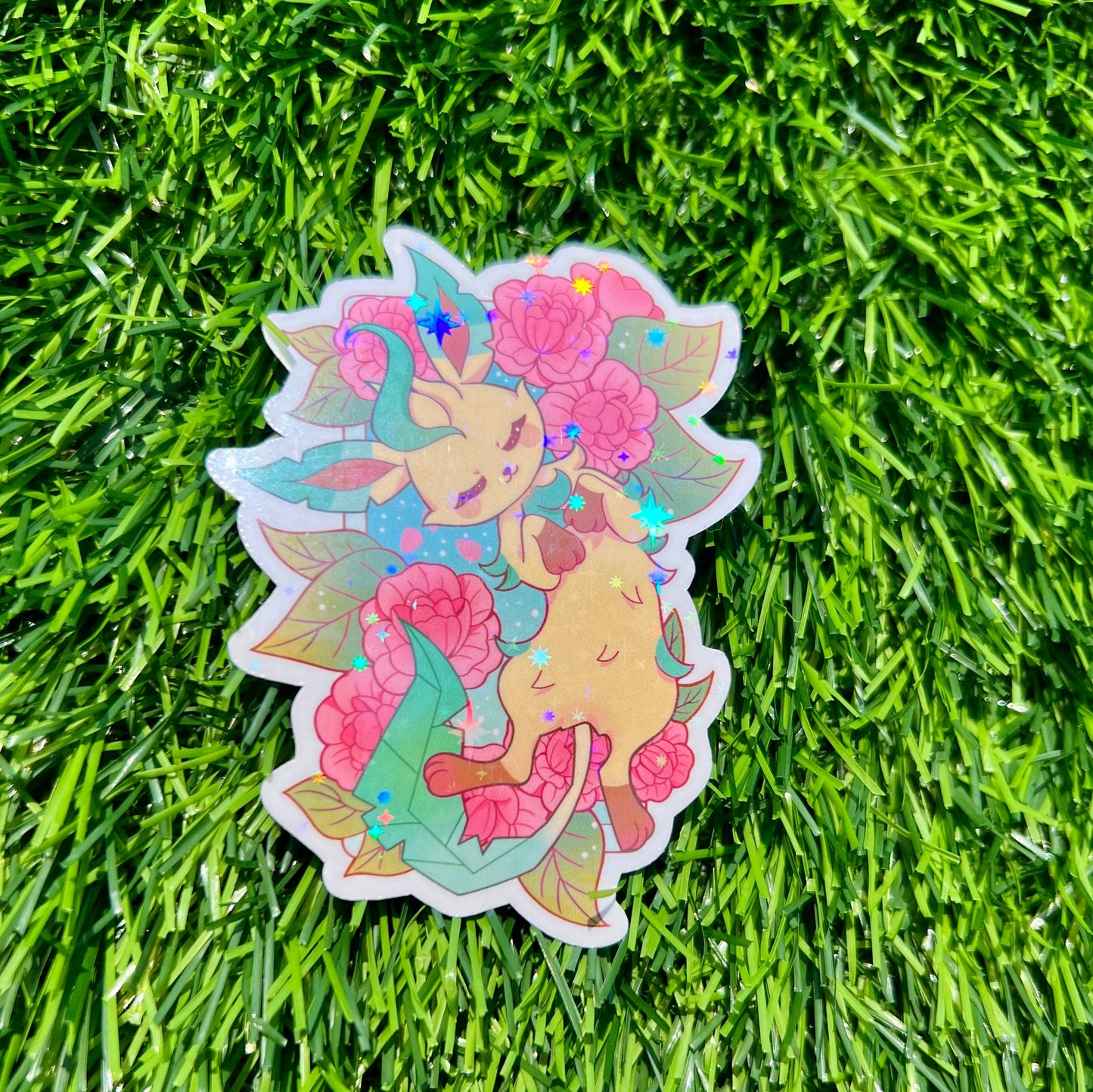 Eevelutions Flowers Sticker Leafeo