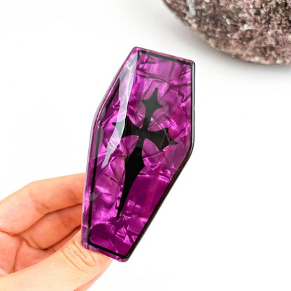 Coffin Spooky Gothic Hair Clip