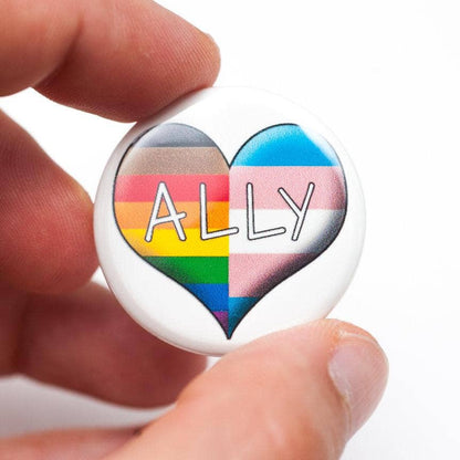Ally LGBTQ+ pin / button