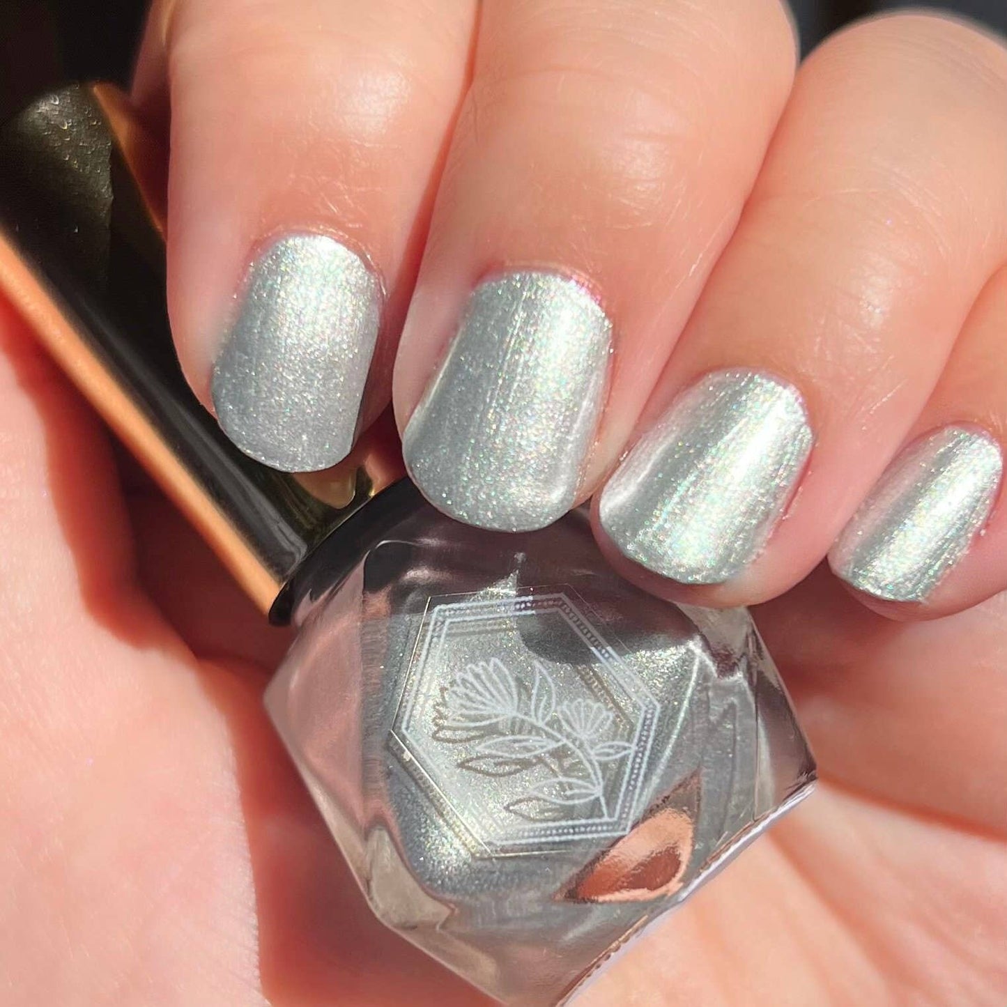 Meteorite - Mirror Silver Glowing Star- Nail Polish