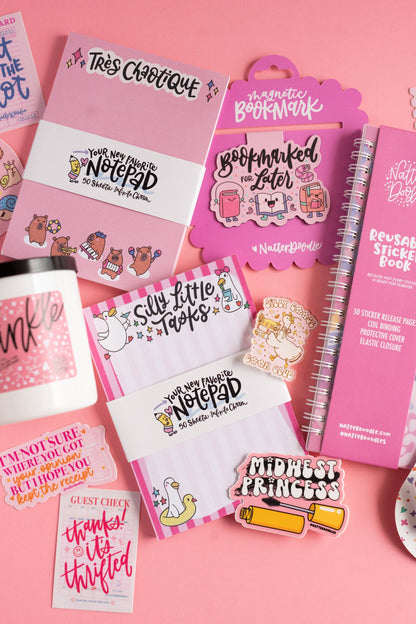 Silly Little Tasks Notepad – Cute Duck To-Do List Stationery